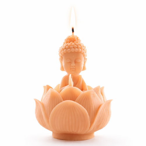 Budha and Lotus Candle